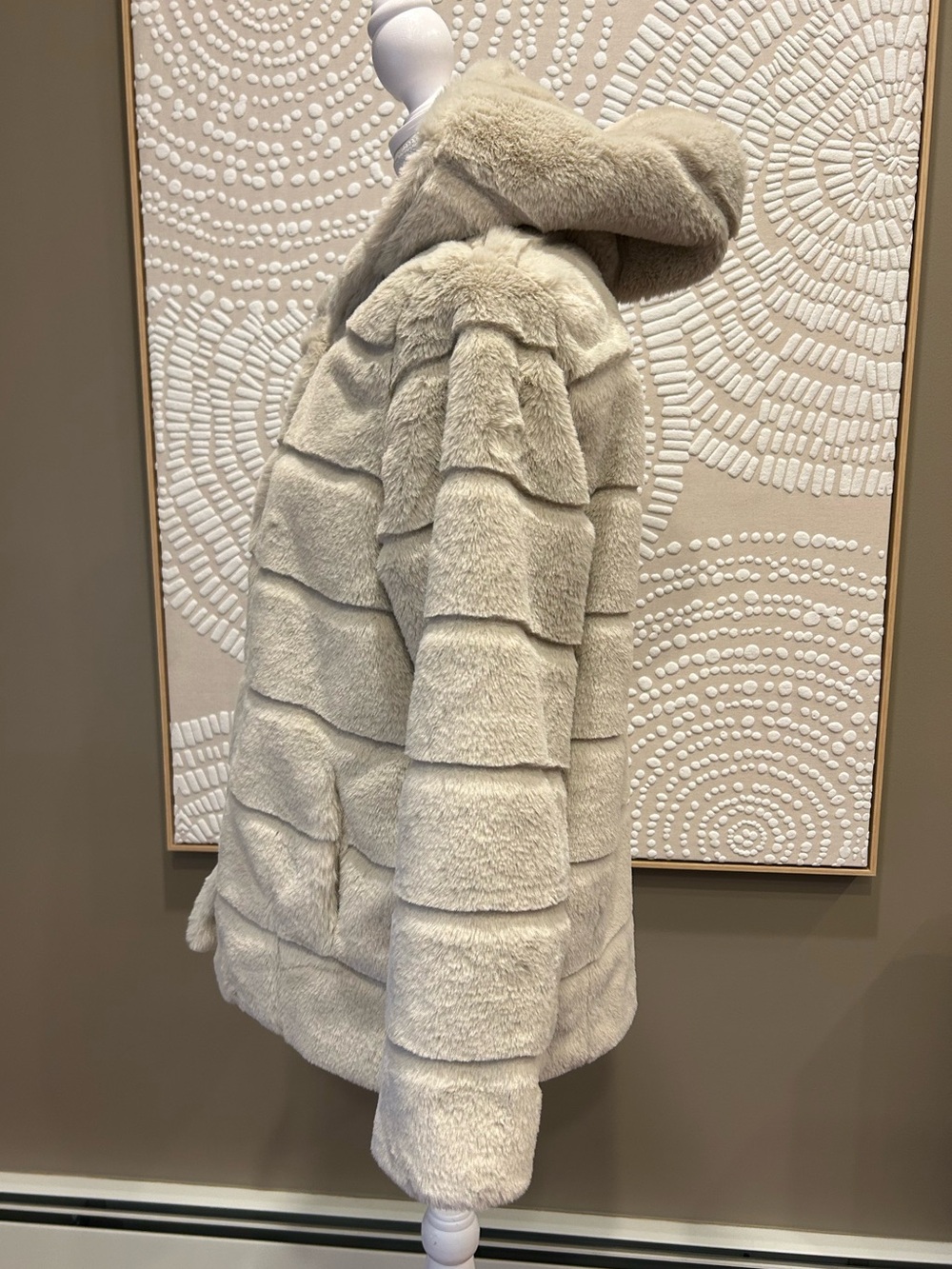 Quince Hooded Faux-Fur Jacket Size Small NWT - Picture 5 of 7